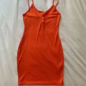 Orange prettylittlething dress